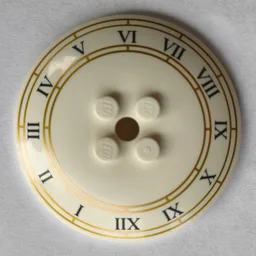 Dish 6 x 6 Inverted (Radar) with Roman Numeral Clock Face Print