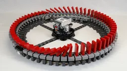 Infinite Domino Ring