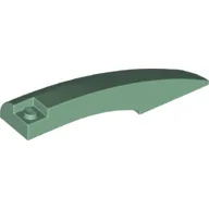 Brick Round, Curved 10 x 2 x 2 with Rounded End Left / Sand Green