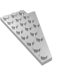Wedge Plate 8 x 4 Wing Left / Chrome Silver
