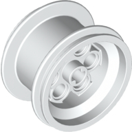 Lego Wheel 49.6 x 28 VR (36.8 x 26) with Axle Hole / White