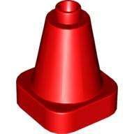 Lego Duplo Cone 2 x 2 Square Base / Red