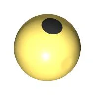 Technic Ball Joint with Black Dot (Circle) Print