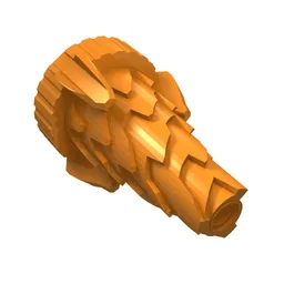 Cone Jagged, Drill Tip / Orange