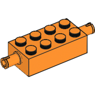 Lego Brick Special 2 x 4 with Pins / Orange