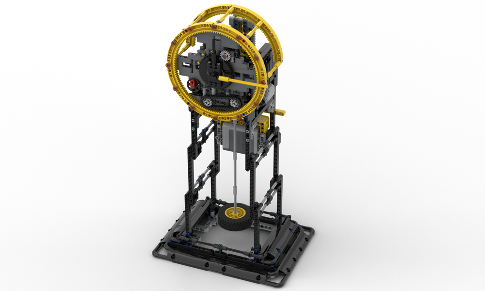 Lego Pendulum Clock With Auto Rewind