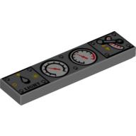 Lego Tile 1 x 4 with Train Controls Print