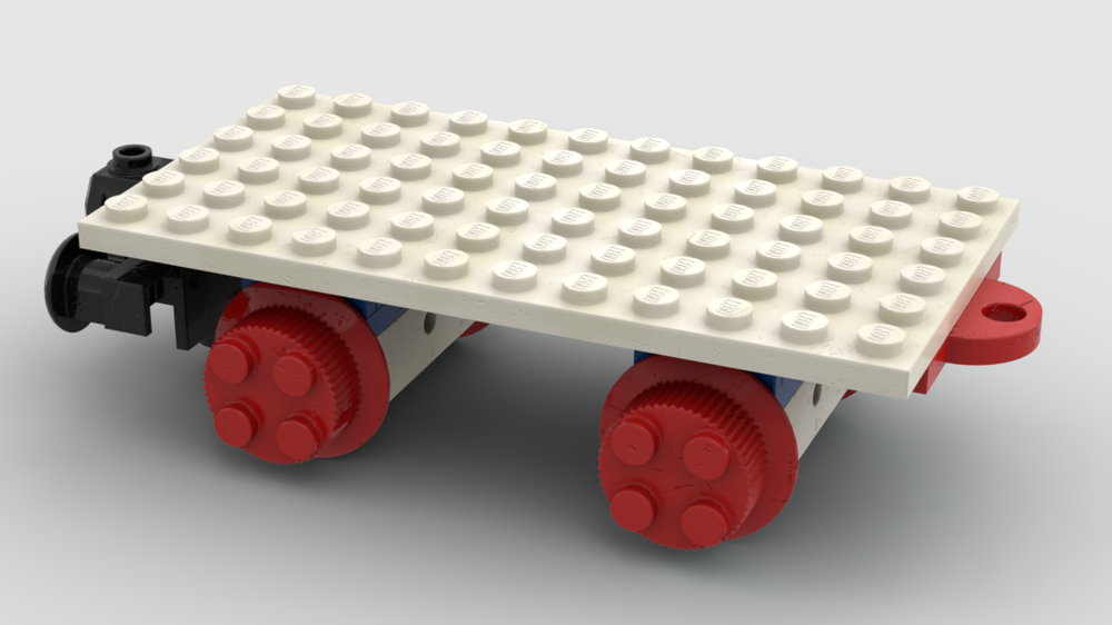 Lego Match Wagon for Hook and Loop to Magnet Coupler