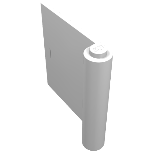 Lego Door 1 x 5 x 4 Left / White