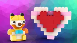 11029 Teddy bear and heart