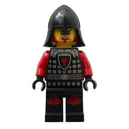 Dragon Knight, Red, Helmet, Red Beard