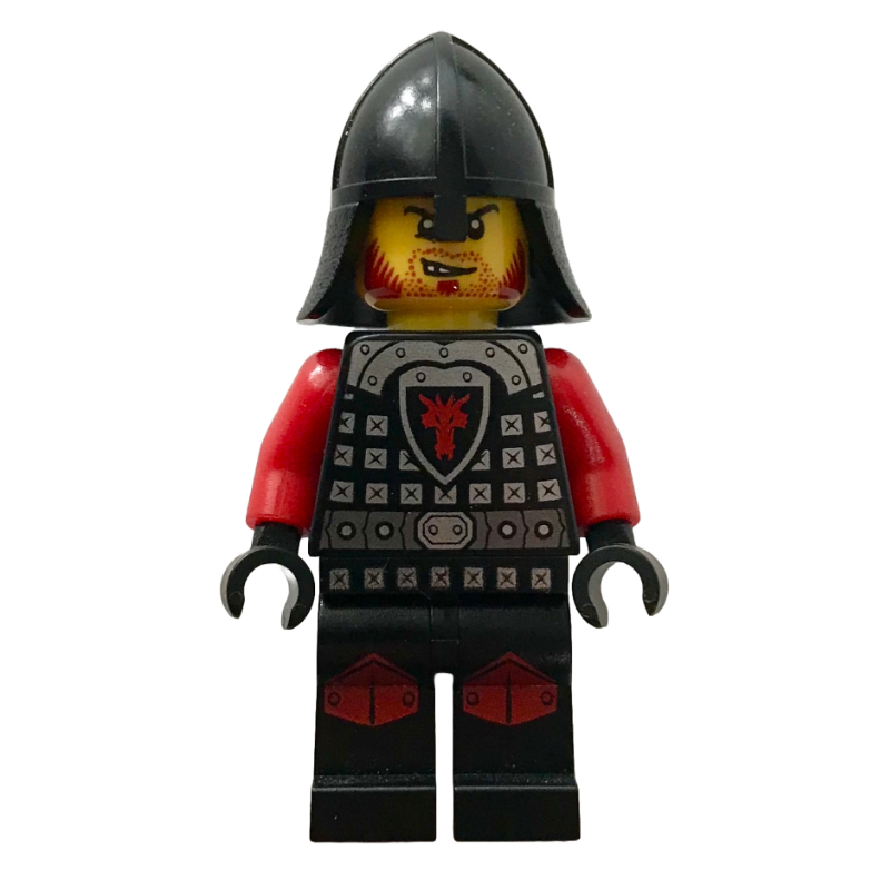 Lego Dragon Knight, Red, Helmet, Red Beard