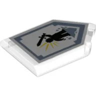 Tile Special 2 x 3 Pentagonal with Nexo Power Shield Print - Battle Cry / Trans-Clear