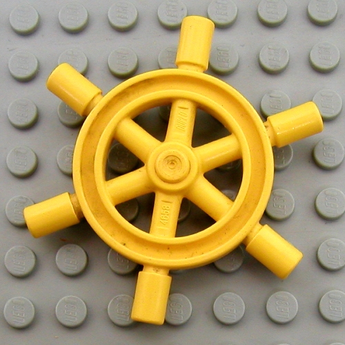 Lego Duplo Boat Helm / Yellow
