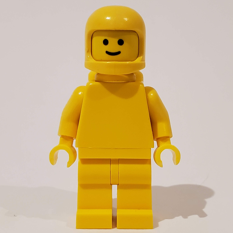 Lego Classic Spaceman, Plain Yellow with Airtanks (3842b Helmet)
