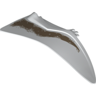 Lego Animal Body Part, Dinosaur, Quetzalcoatlus Wing, Right with Dark Tan Markings print / White
