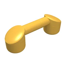 Bar 1 x 3 (Radio Handle, Phone Handset) / Bright Light Orange