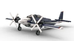 31039 Dual propeller plane
