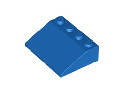 Brick Sloped 33° 3 x 4 / Blue