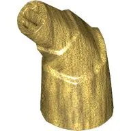 Animal Body Part, Horn Stacked 45 deg. with Axle Connectors / Pearl Gold