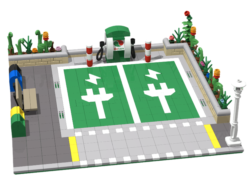 Lego Electric Vehicle Charging Station