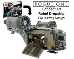 Rebel Dropship U Wing Rogue One Concept Art – Alt 75292
