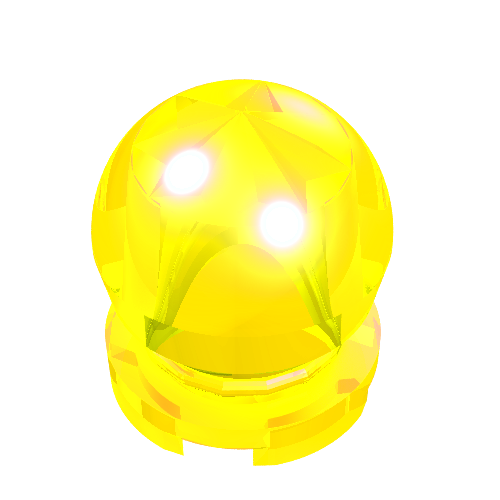 Lego Equipment Crystal Ball Globe 2 x 2 x 2 / Trans-Neon Green