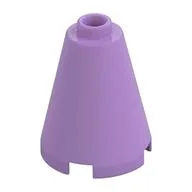 Cone 2 x 2 x 2, Open Stud / Medium Lavender