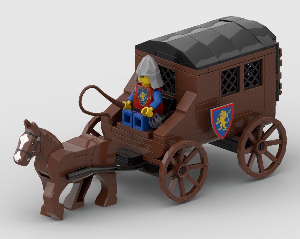 Lego Mittelalterlicher Gefangentransport - medieval prisoner transport
