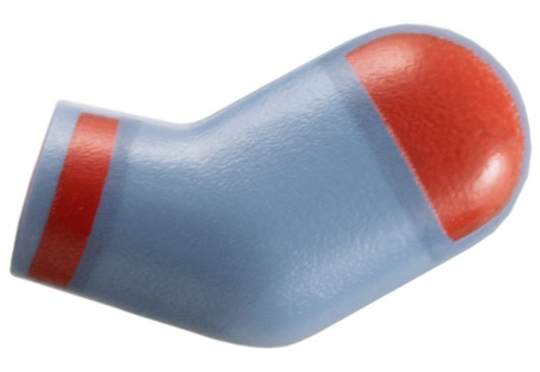 Lego Arm, Left with Red Shoulder and Cuff Pattern