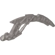 Large Figure Weapon, Claw / Fang, 2 Pin Holes (Visorak Boggarak) / Pearl Light Gray