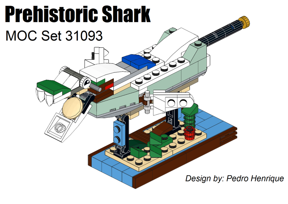 Lego Prehistoric Shark - MOC 31093