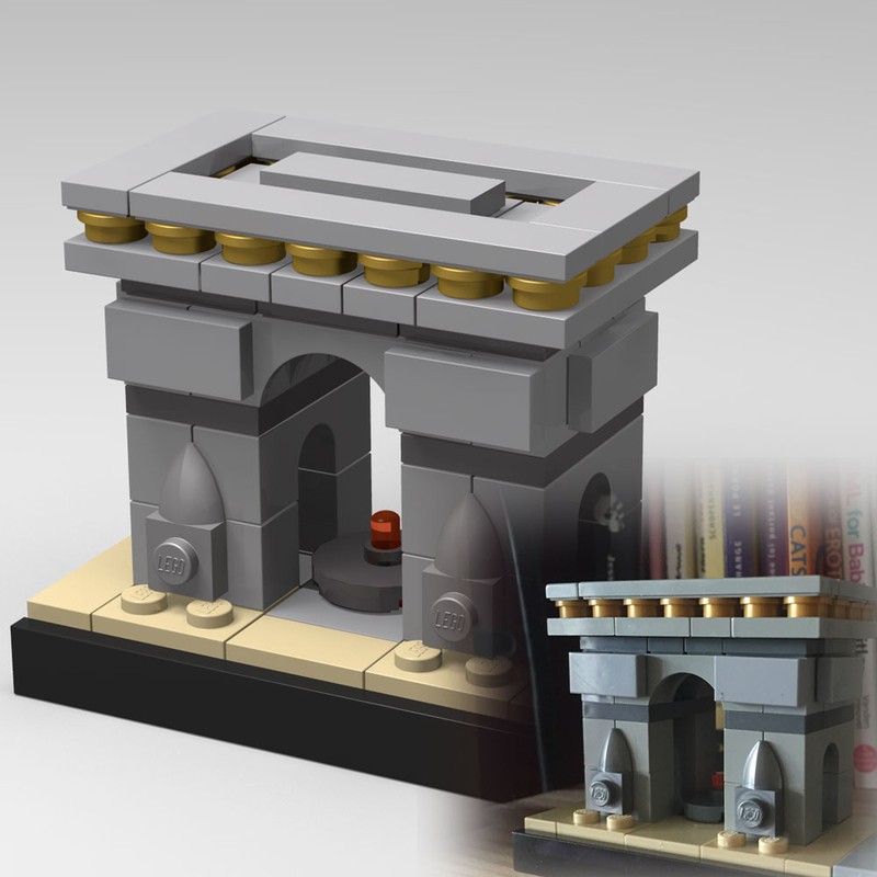 Lego Paris Arc de Triomphe skyline