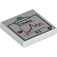 Tile 2 x 2 with Medical Chart Print