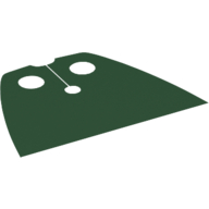 Lego Neckwear Cape, Standard, Very Short [Traditional Starched Fabric] / Dark Green