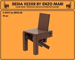 Enzo Mari's Sedia 1123 xR chair from Autoprogettazione