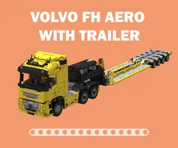 Volvo FH Aero with low loader trailer