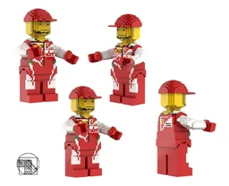 Maxi Figure Red-White Formula driver