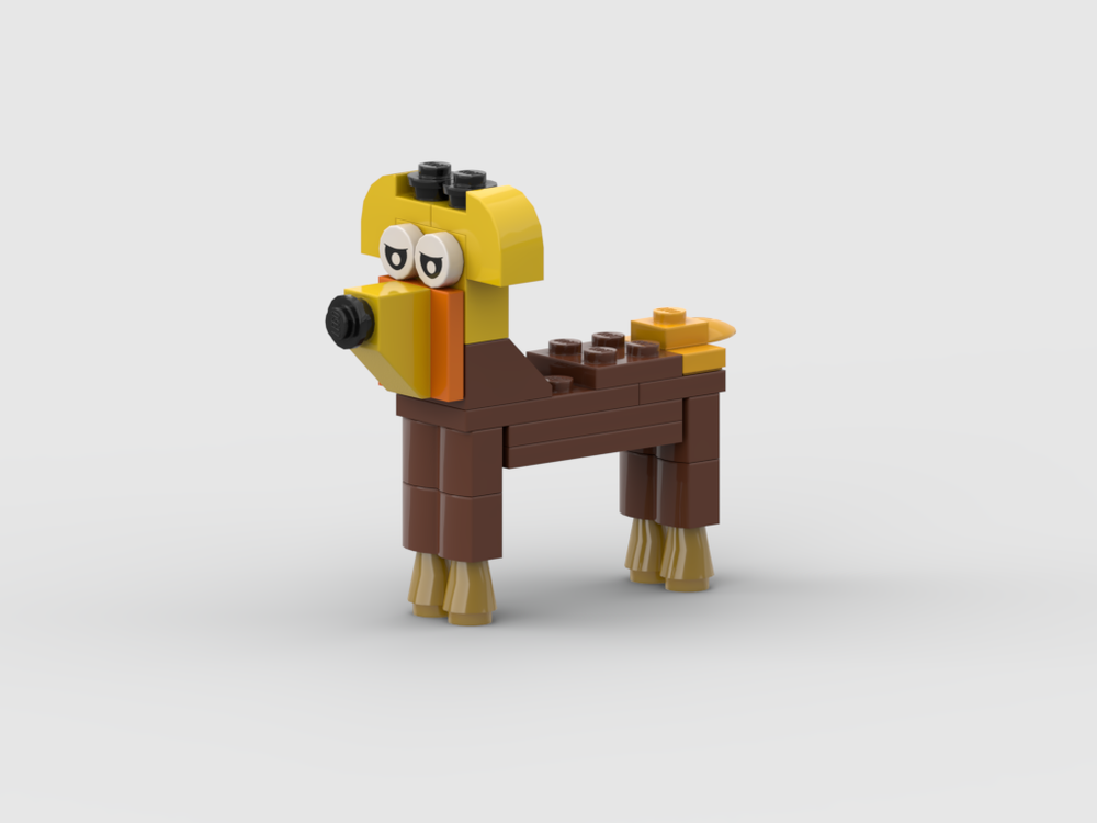 Lego A simple dog created from the set 11013