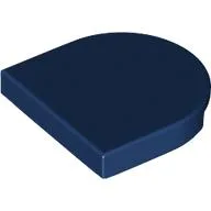 Tile Round 2 x 2 Half Circle / Dark Blue