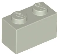 Brick 1 x 2 / Light Gray