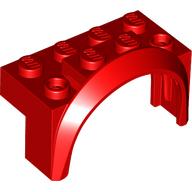 Lego Wheel Arch, Mudguard 4 x 2 x 2 1/2 / Red