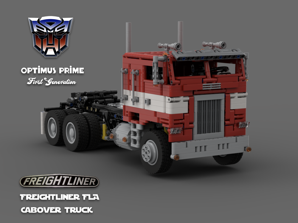 Lego Optimus Prime G1 Freightliner FLA Cabover RC
