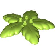 Lego Duplo Plant Tree Leaves with 4 Top Studs / Lime
