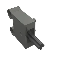 Pneumatic Switch with Pin Holes / Dark Bluish Gray