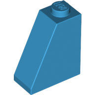 Lego Brick Sloped 65° 2 x 1 x 2 / Dark Azure