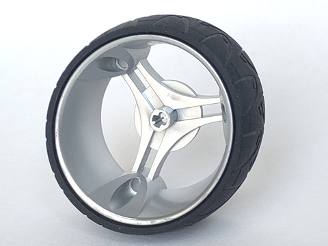 Lego Wheel 70 x 28 mm Futuristic with Black Tire 70 x 28 mm Futuristic (32077 / 32078)