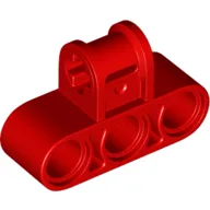 Technic Axle and Pin Connector Perpendicular Triple / Red