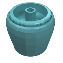 Belville / Scala, Equipment Flower Pot / Light Turquoise