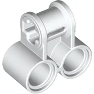 Technic Axle and Pin Connector Perpendicular Double / White